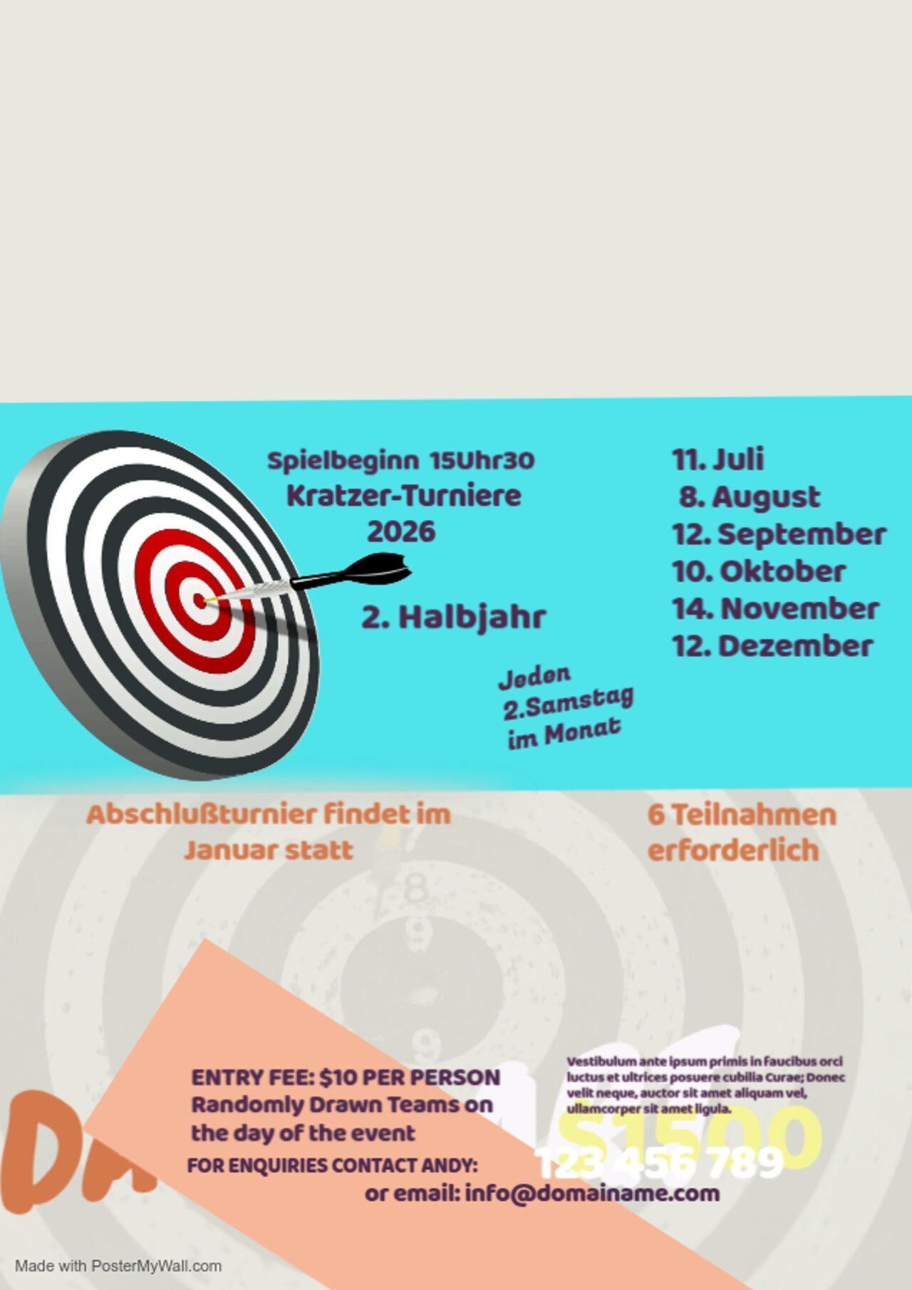 Kratzerturniere 2026 2.Halbjahr