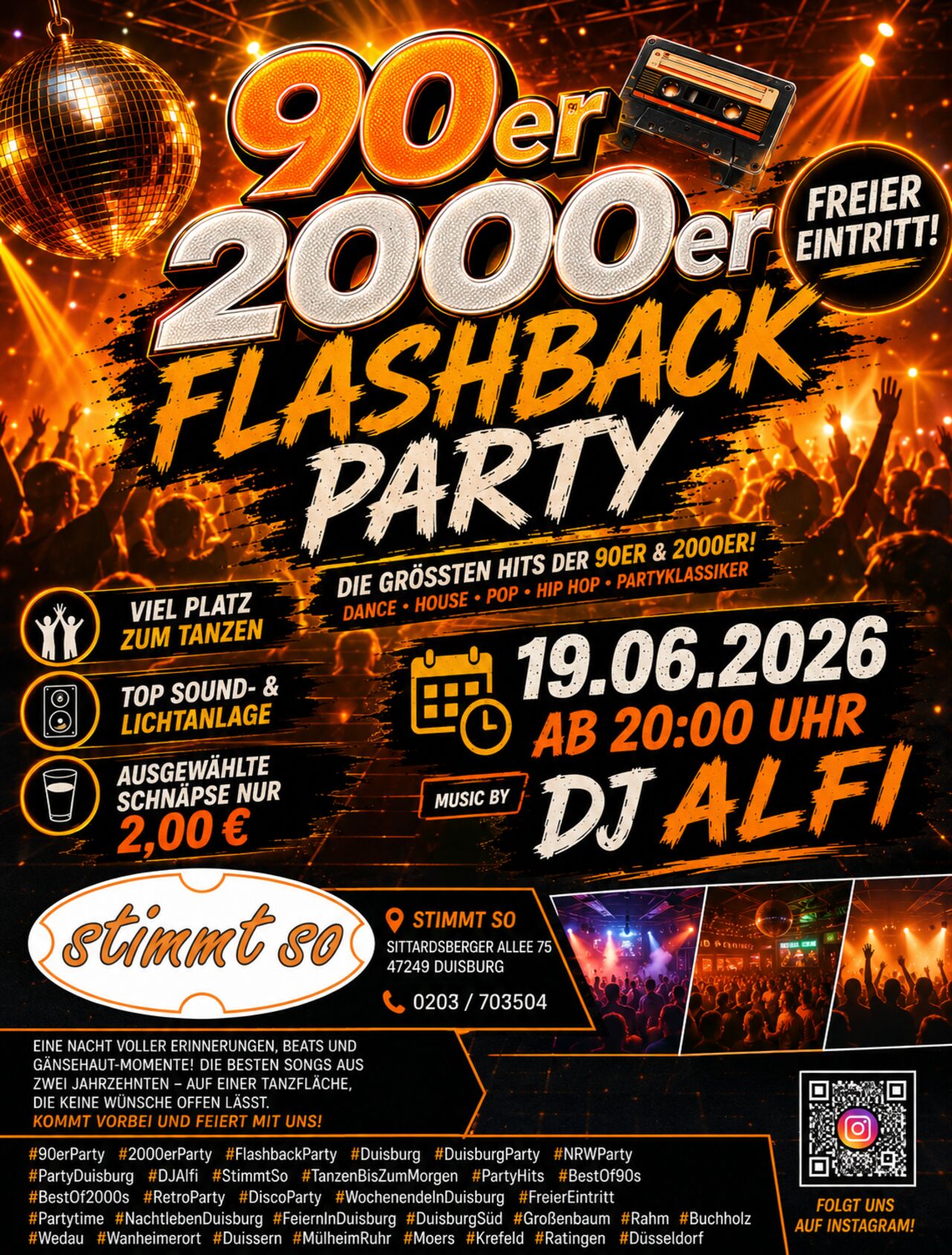 🎉 90er & 2000er FLASHBACK PARTY 🎉