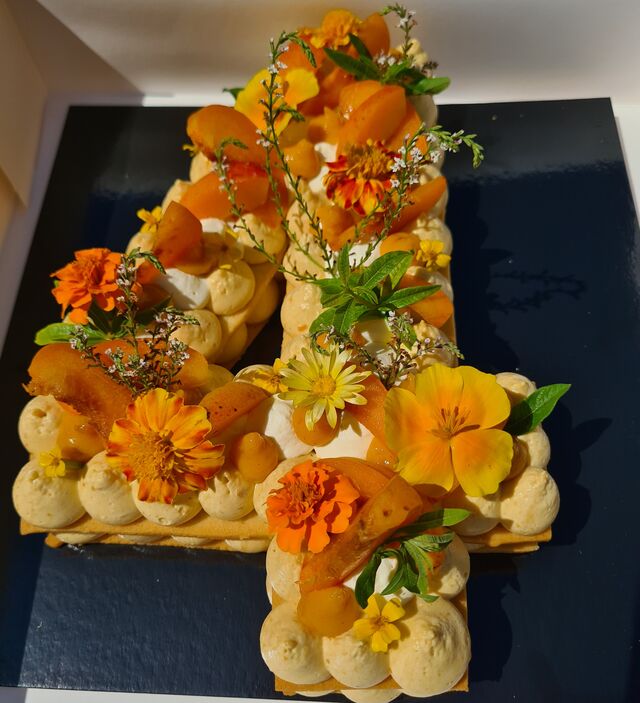 Number cake à l'abricot