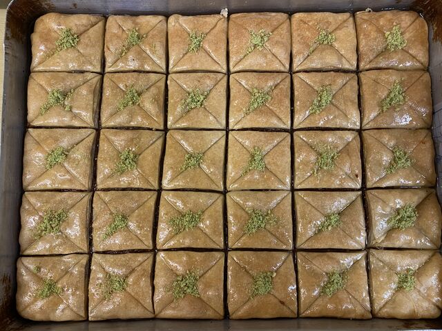Baklava tunisienne à là pistache 