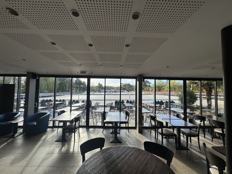 Vue du Clubhouse sur la carrière