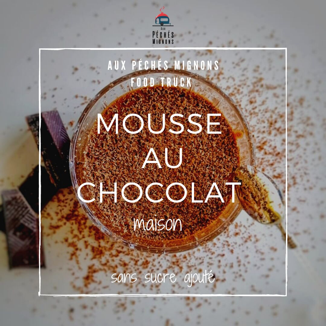 Mousse au chocolat maison sans sucre ajouté