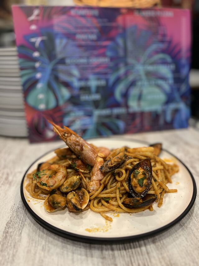 Spaghetti frutos del mar 