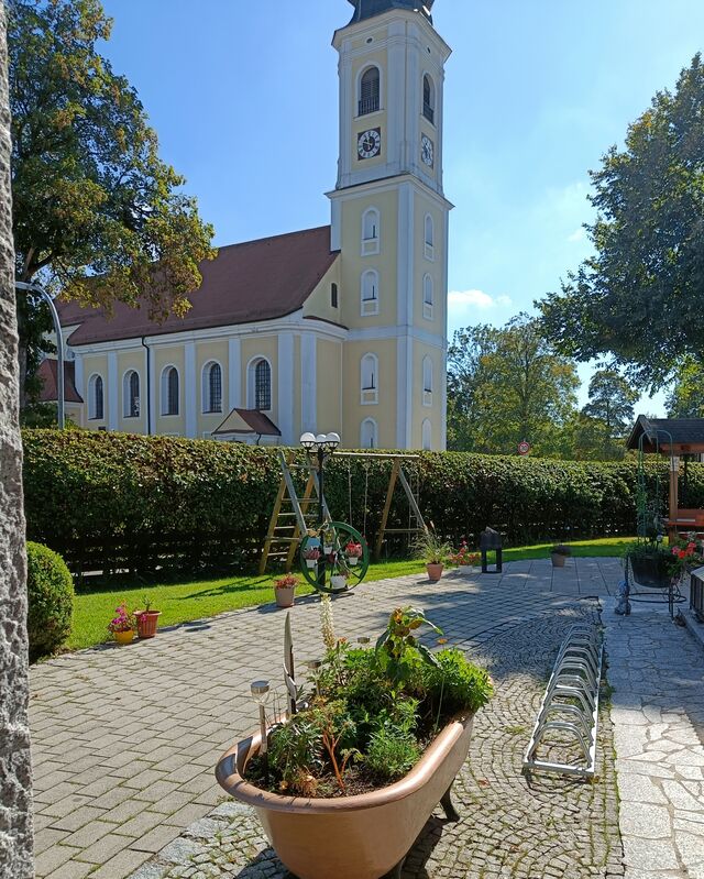 Eingangsbereich für den Biergarten