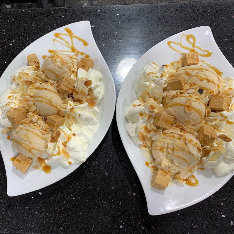 Coupe glacée au turron 