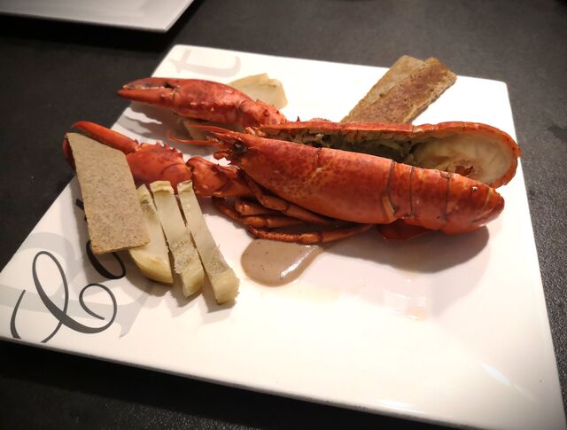 Homard sauce au cacao