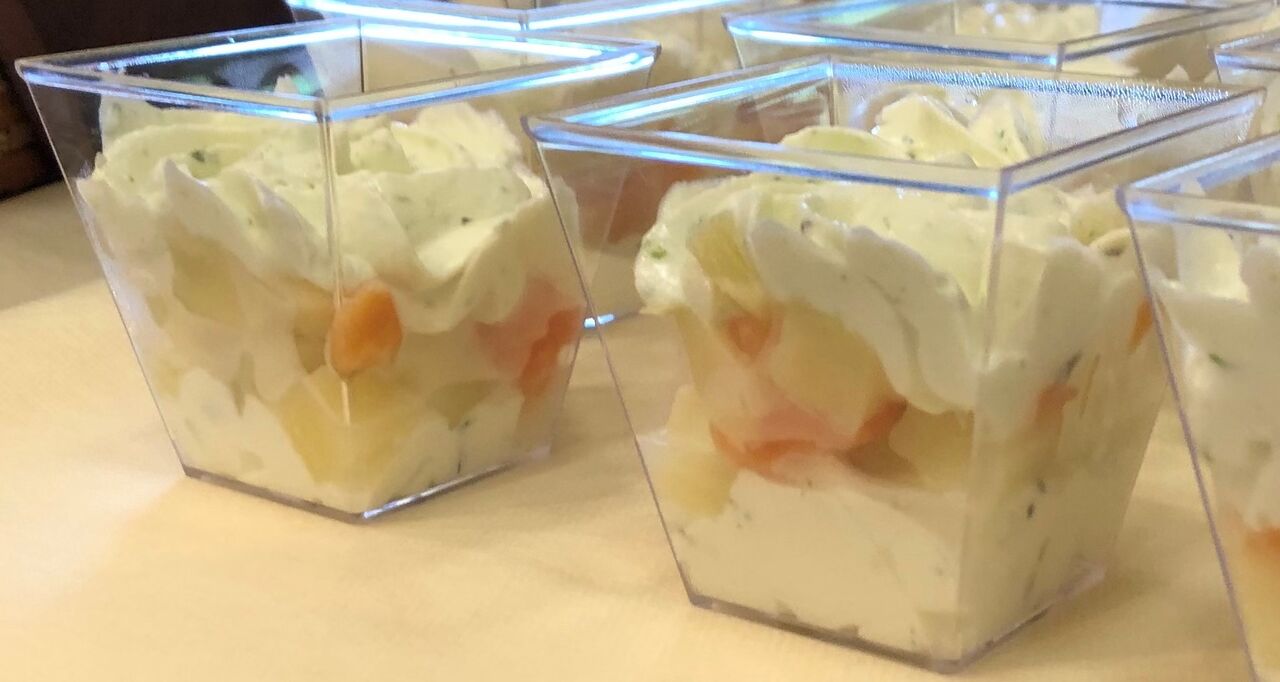 verrines pomme de terre-truite fumée
sltraiteur-perrusson