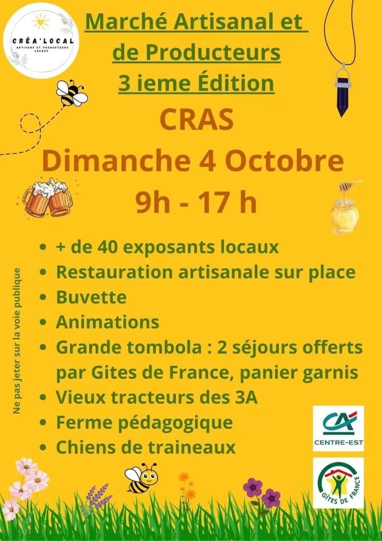 🐌🎉 3ÈME ÉDITION – MARCHÉ ARTISANAL & PRODUCTEURS ! 🎉🐌