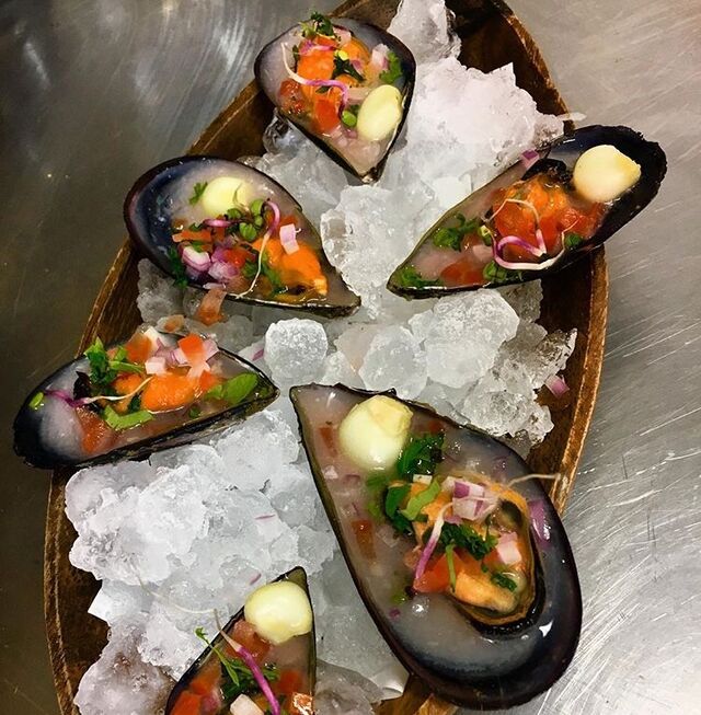 Mejillones a la Chalaca