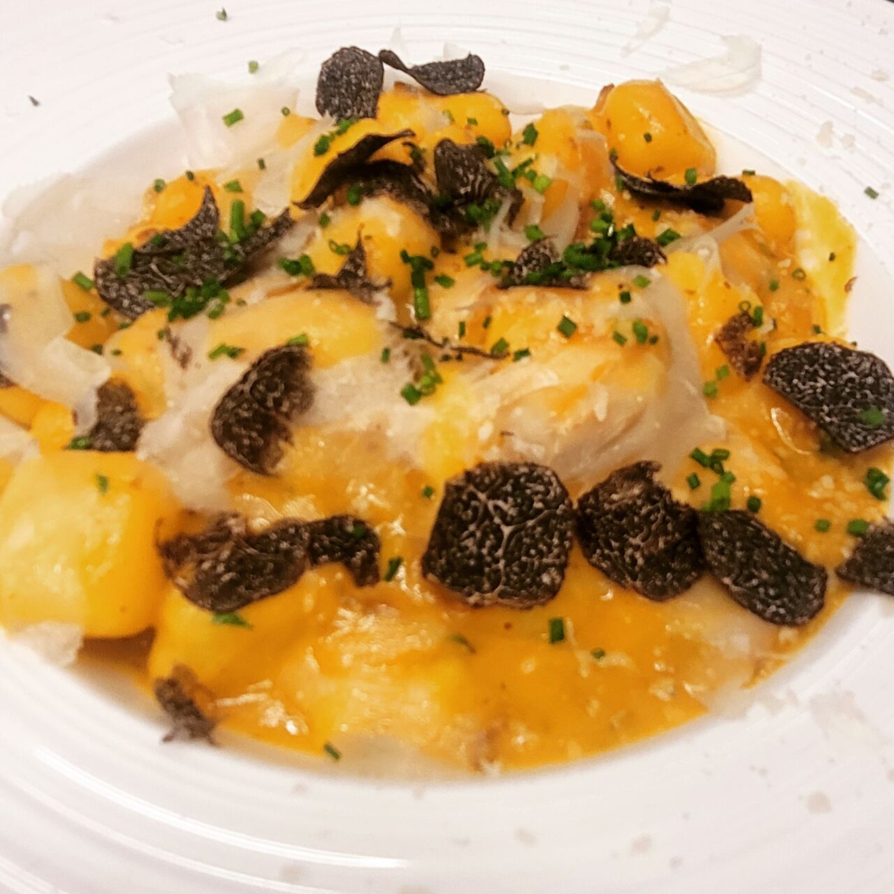 Kürbis-Trüffel Gnocchi