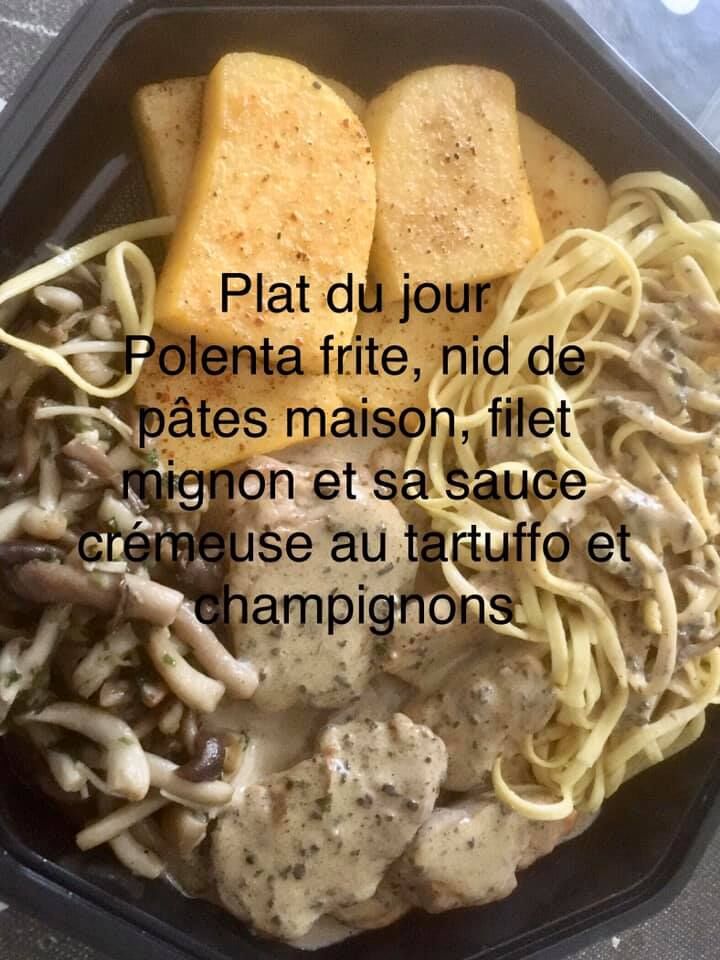VENTE A EMPORTER : MENU DU JOUR Entrée Plat Dessert et Pain 