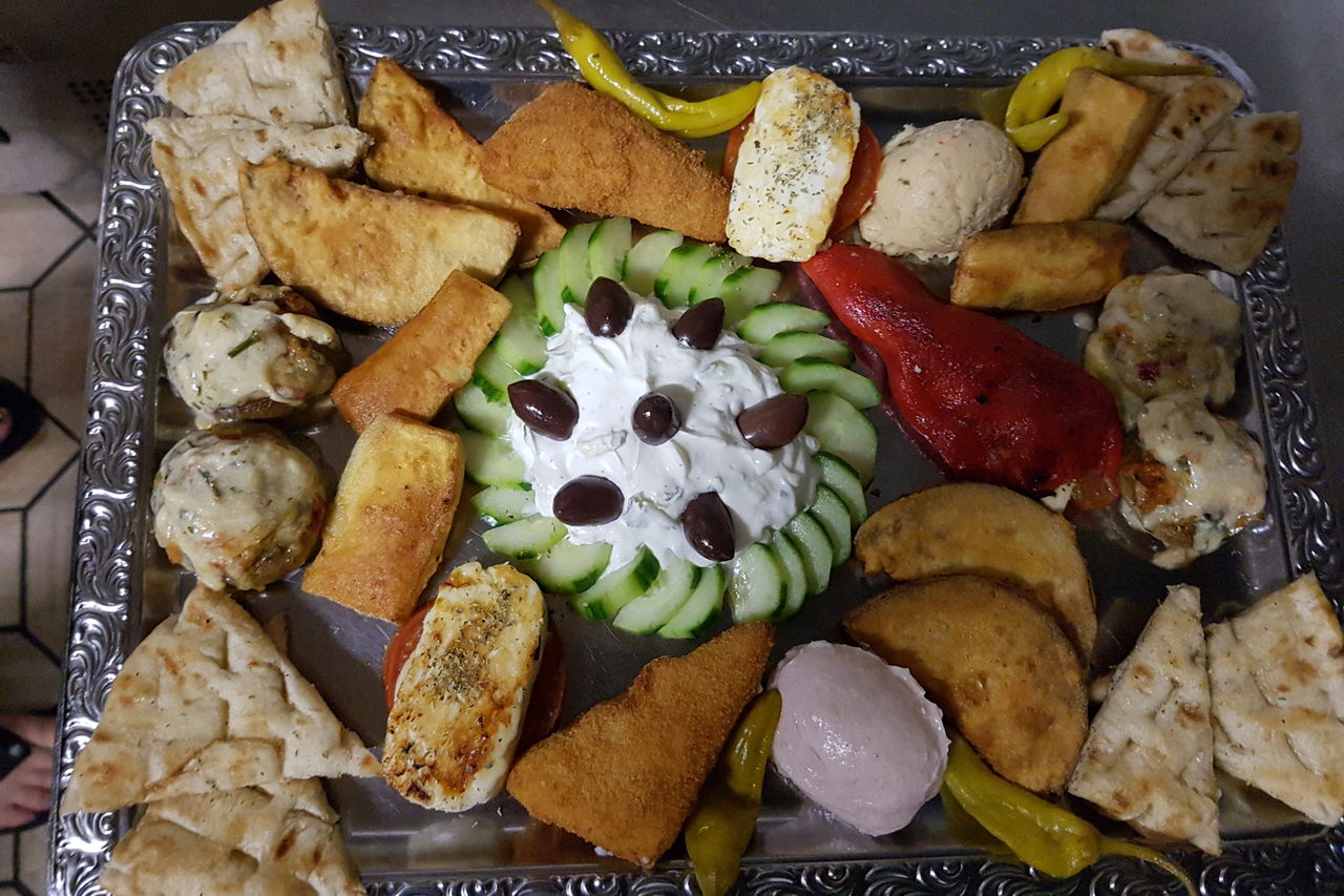 Verschiedene Vorspeisenplatte