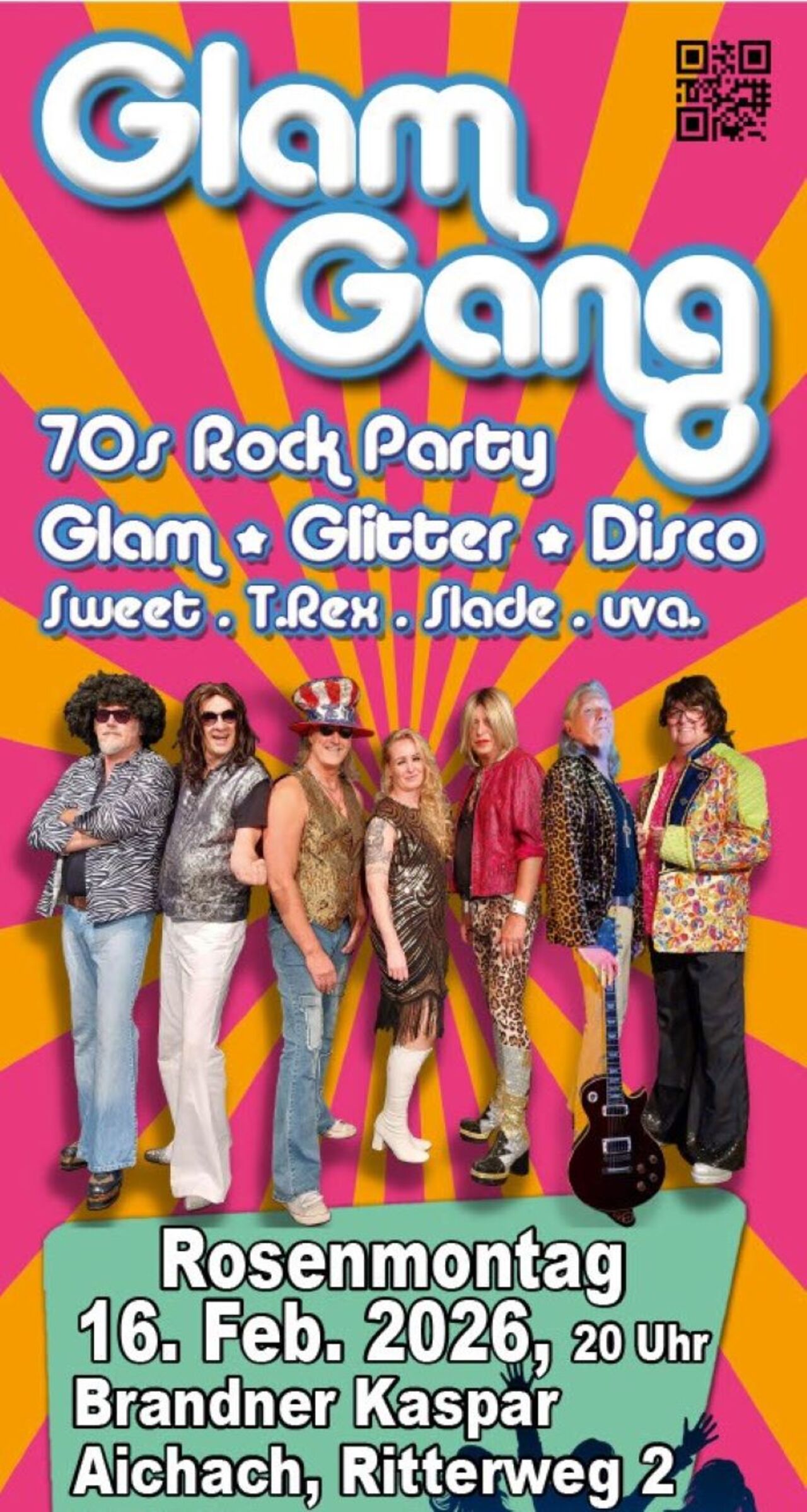 Rosenmontags-Gaudi mit der Glam Gang