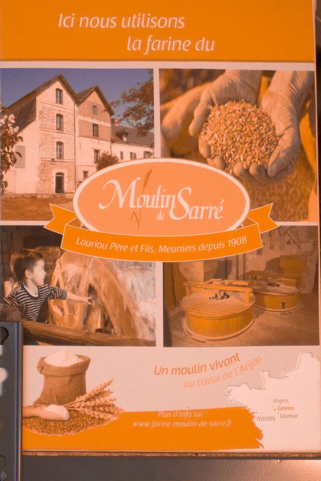 MOULIN DE SARRE à GENNES VAL DE LOIRE
farine locale
