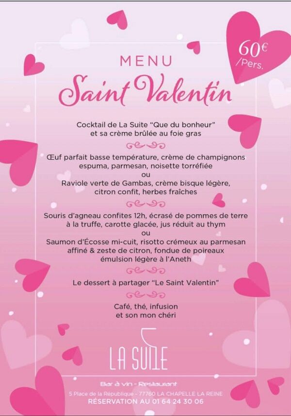 MENU ST VALENTIN