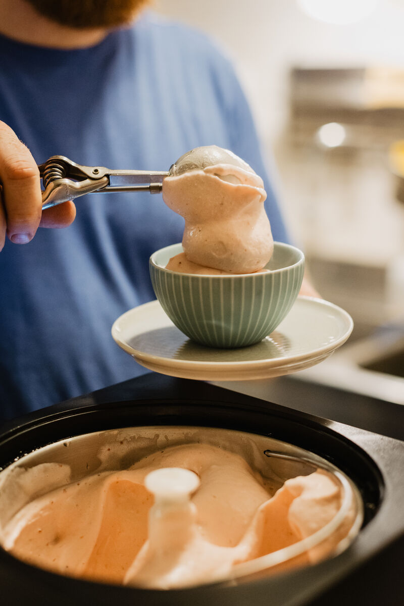 Il nostro gelato vegano fatto con soli due ingredienti