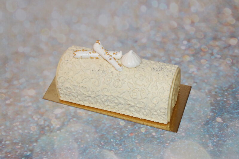 Buche poire caramel