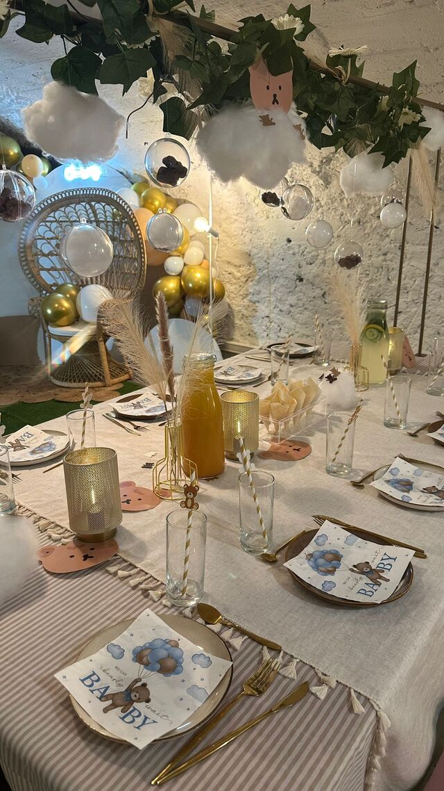 Table baby shower