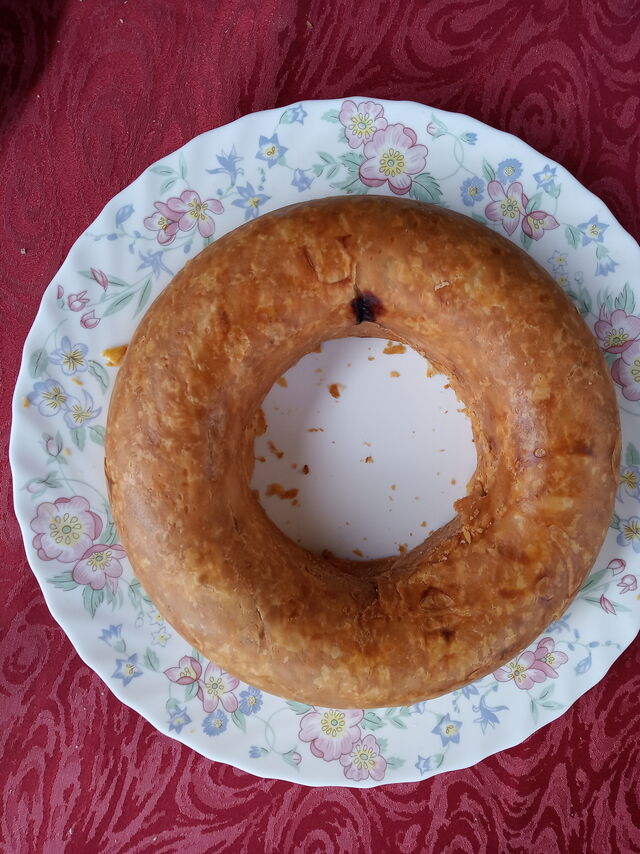 Couronne de pomme de terre en mille feuille