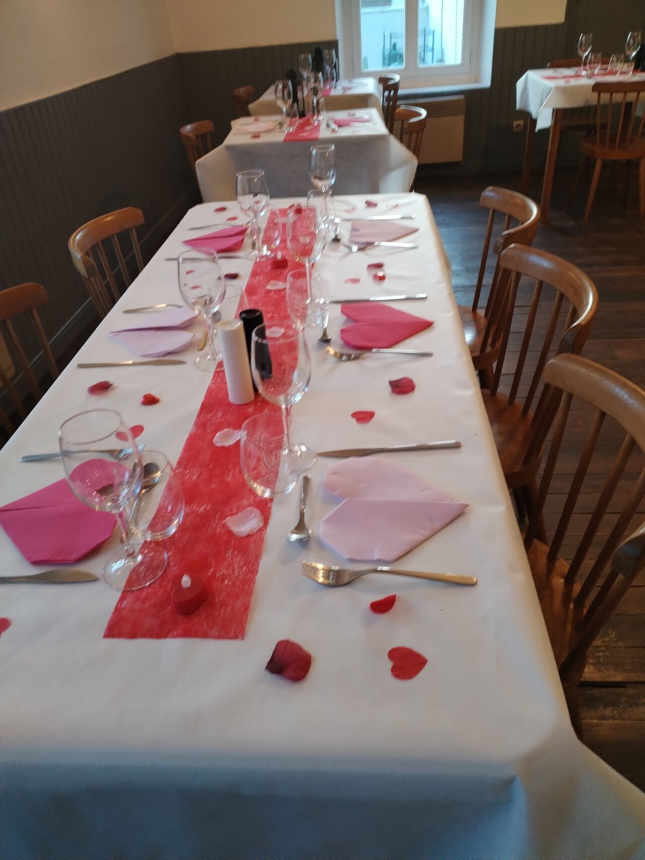 Salle pour la saint valentin