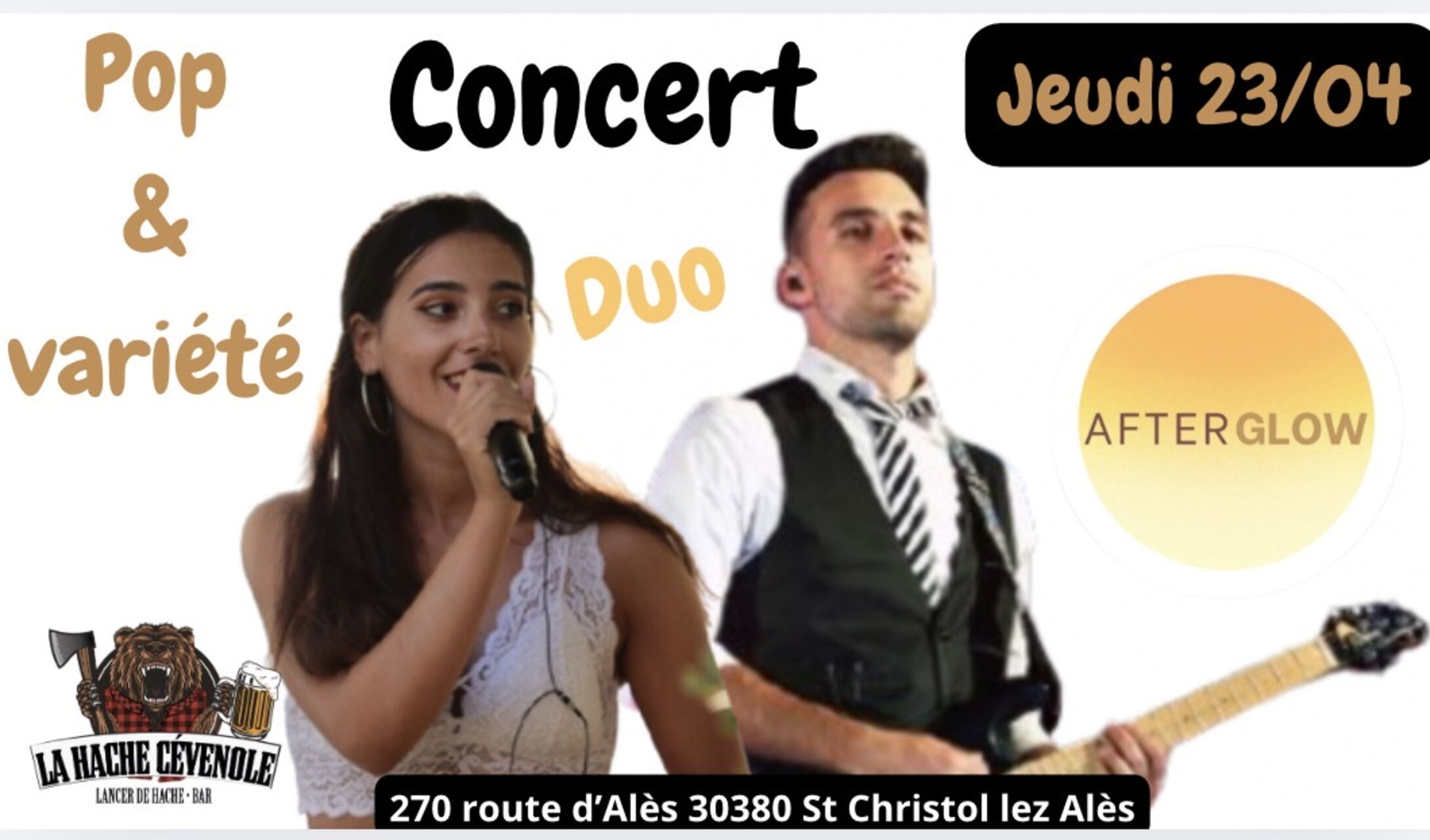 Concert pop variété 23/04