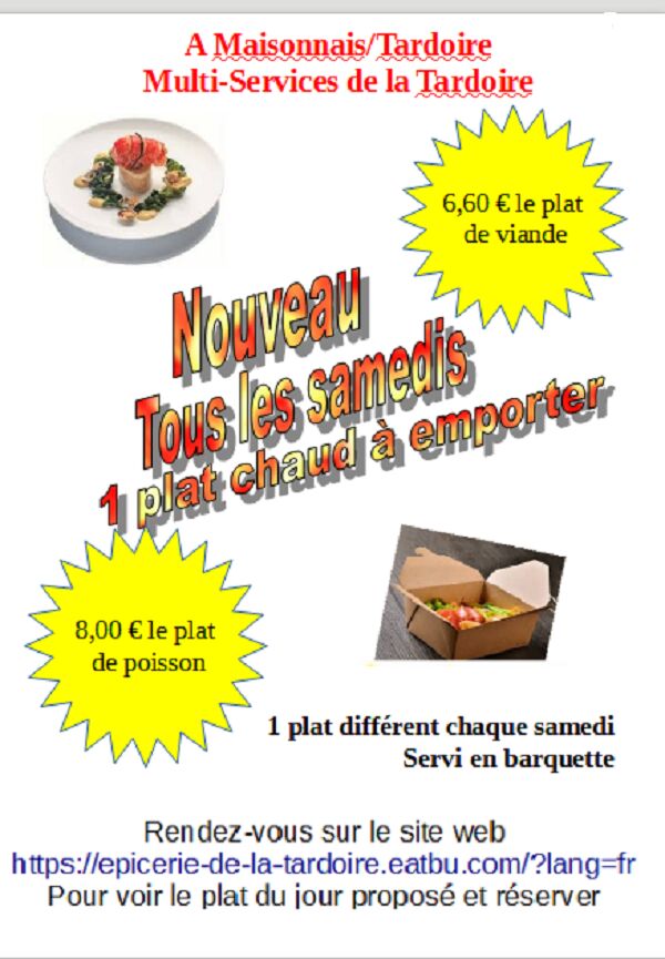 maquette plat à emporter