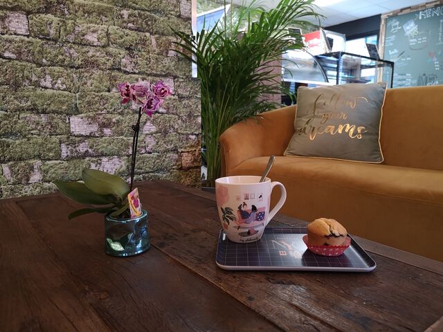 Le coin salon pour un maximum de détente...et de gourmandise !