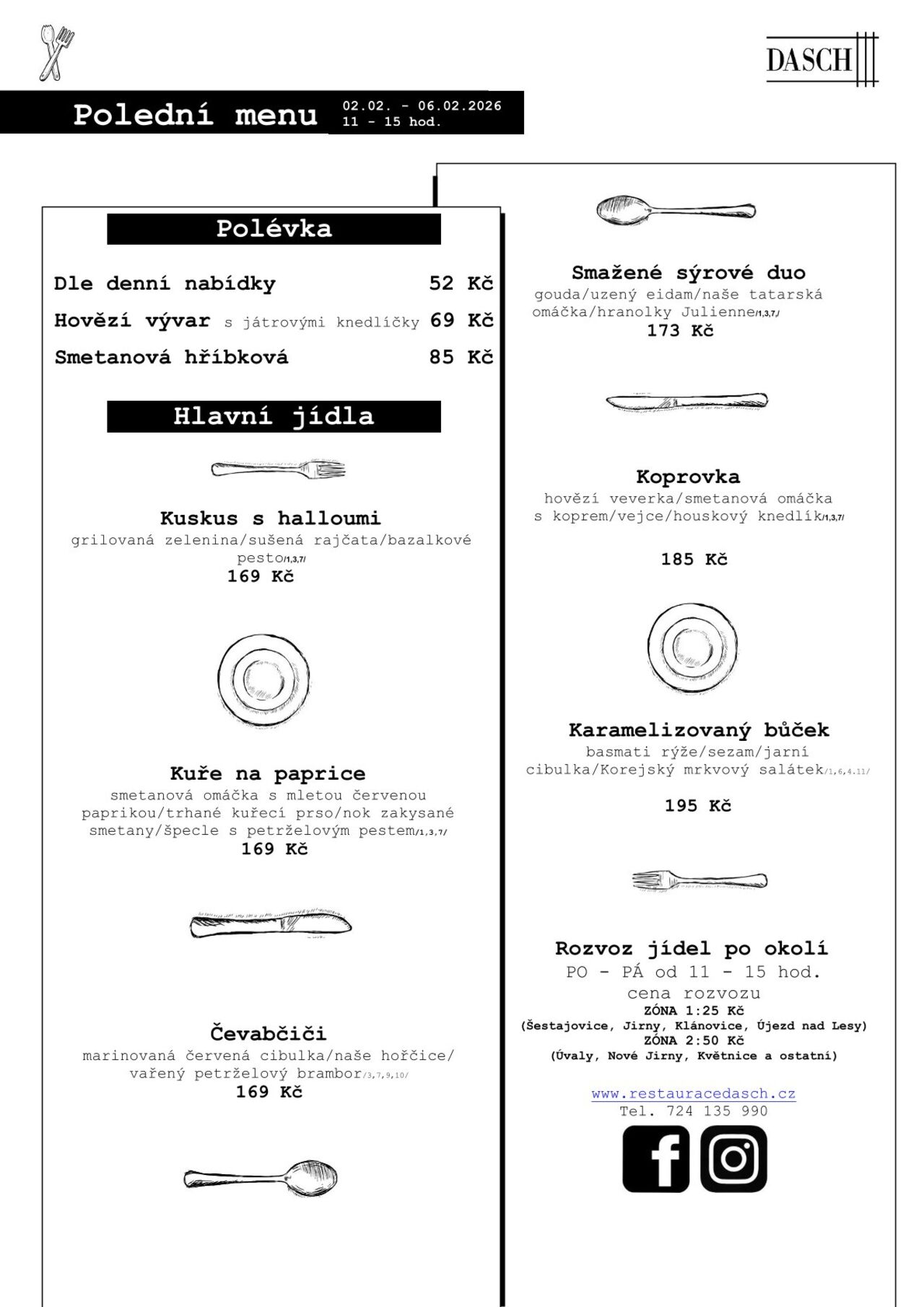 Polední menu