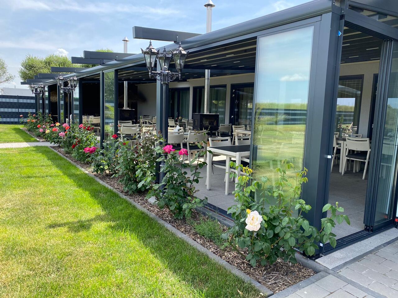 Blick auf unseren schönen neuen Wintergarten