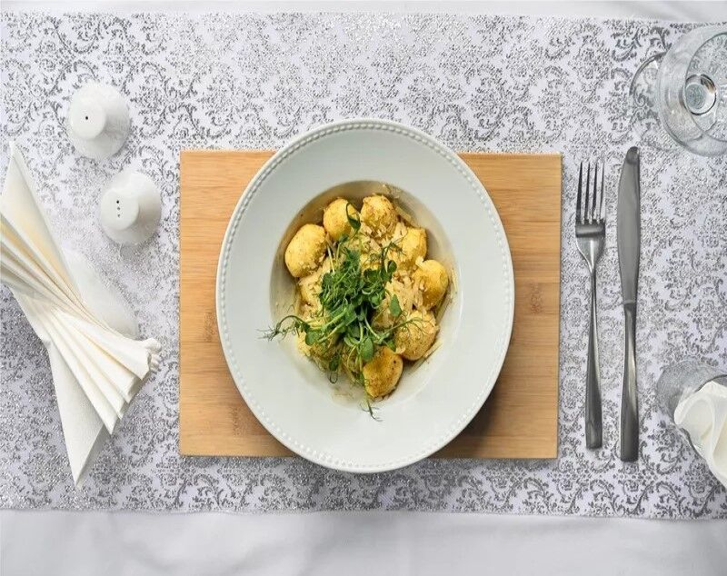 Gnocchi z podgrzybkami smażone na maśle klarowanym z parmezanem i tymiankiem 32 zł