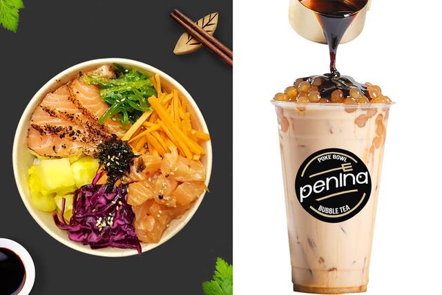 combo poke & bubble tea
