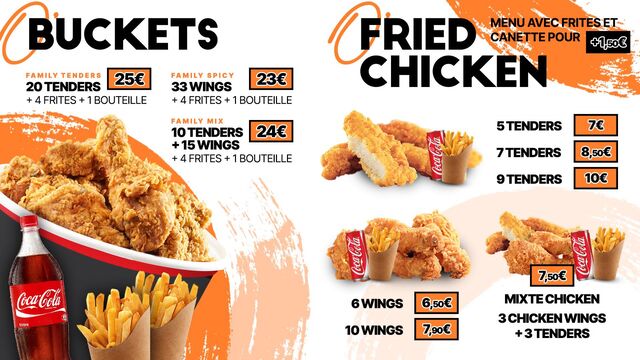 Buckets/Fried chicken