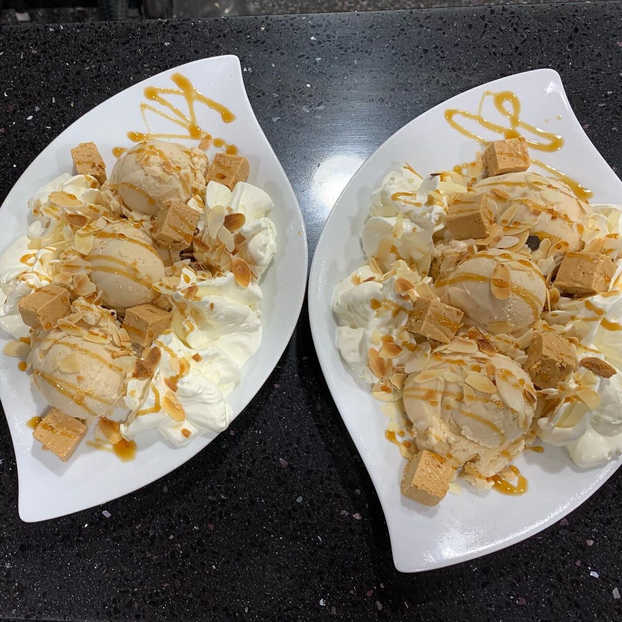 Coupe glacée au turron