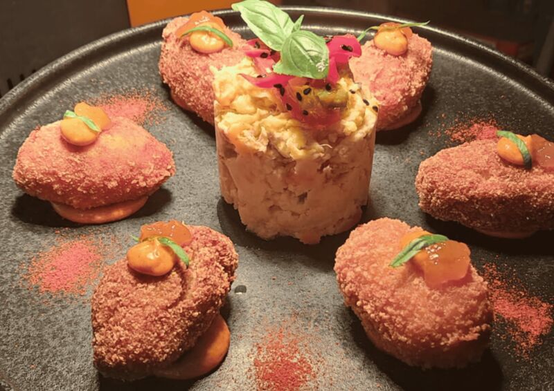 Croquetas caseras de pollo curry