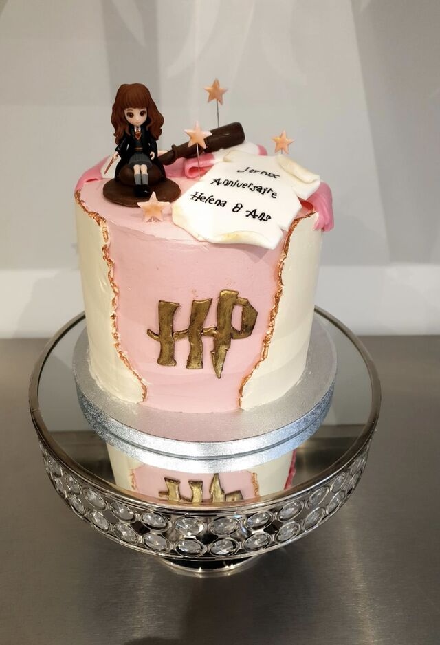 Gâteau sur le thème harry potter saveur chocolat.