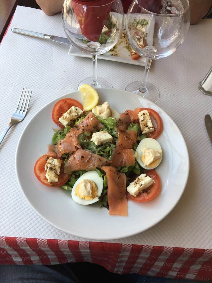 Salade de saumon fumé