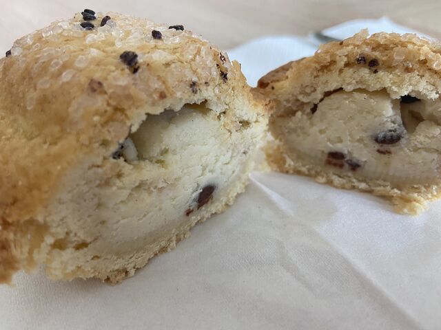 Pasticciotto alla ricotta con gocce di cioccolato 