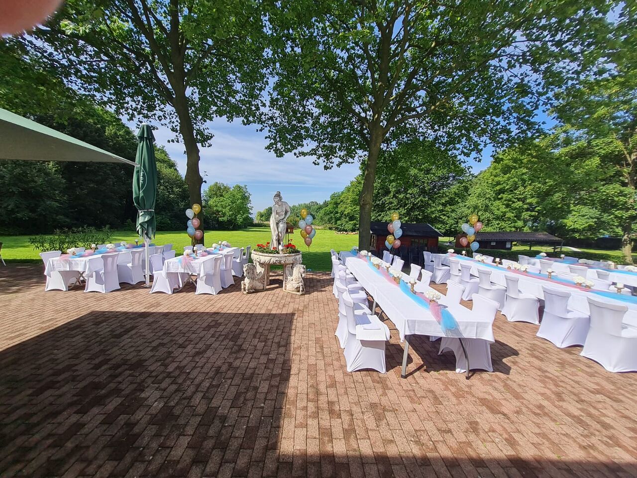 Sonnenterrasse festlicher Anlass