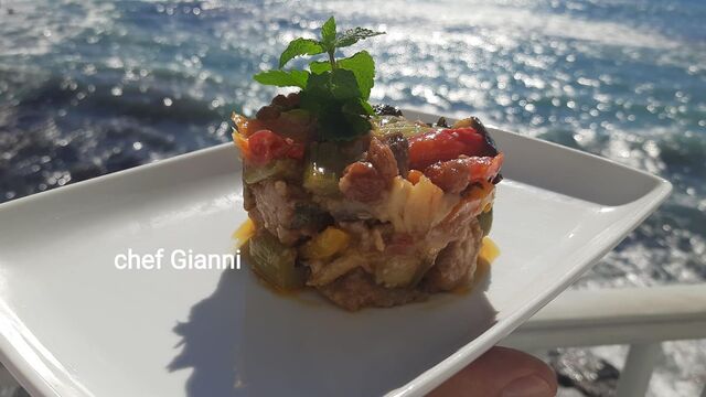 Caponata di pesce spada