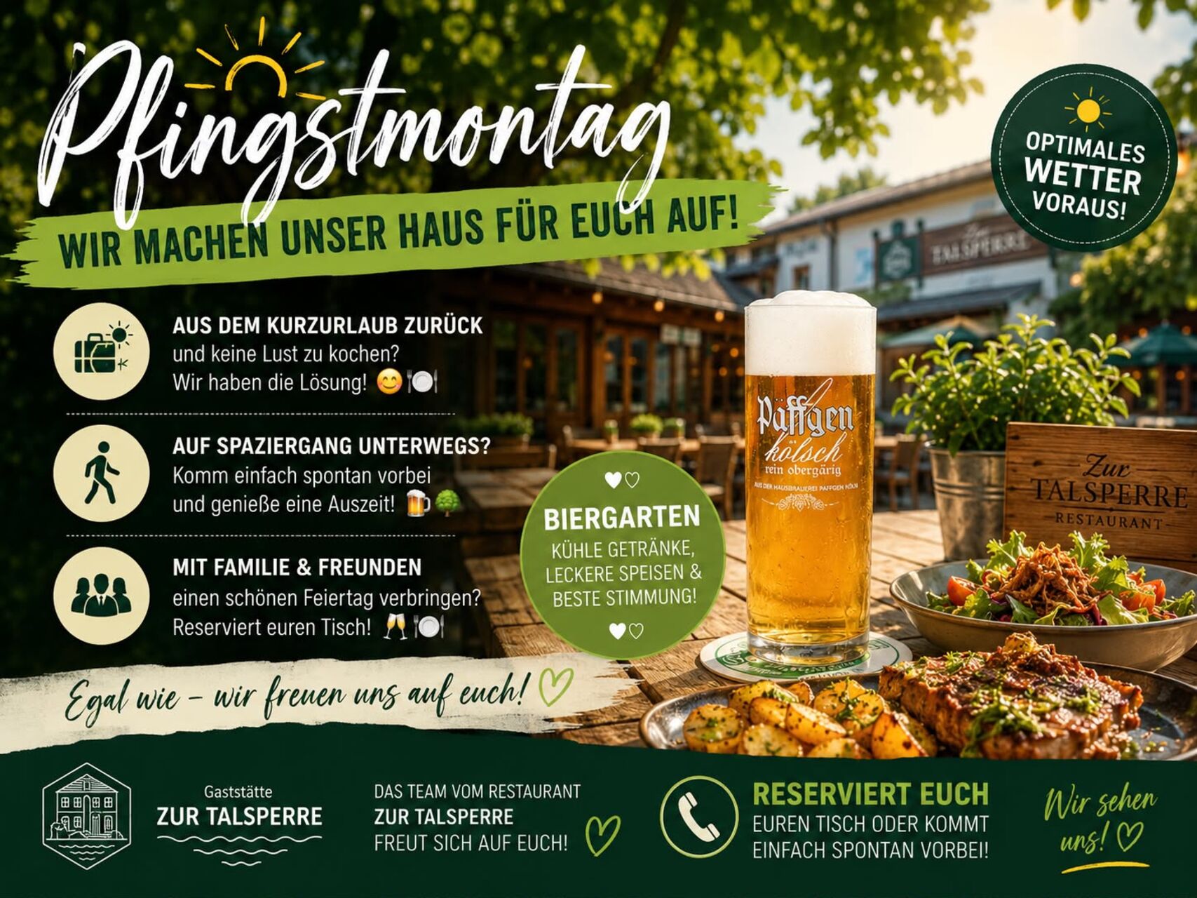Pfingstmontag geöffnet!