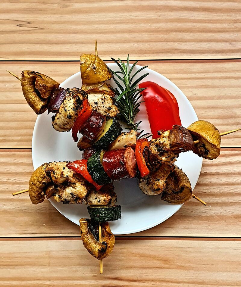 Szaszłyk drobiowo-wieprzowy
