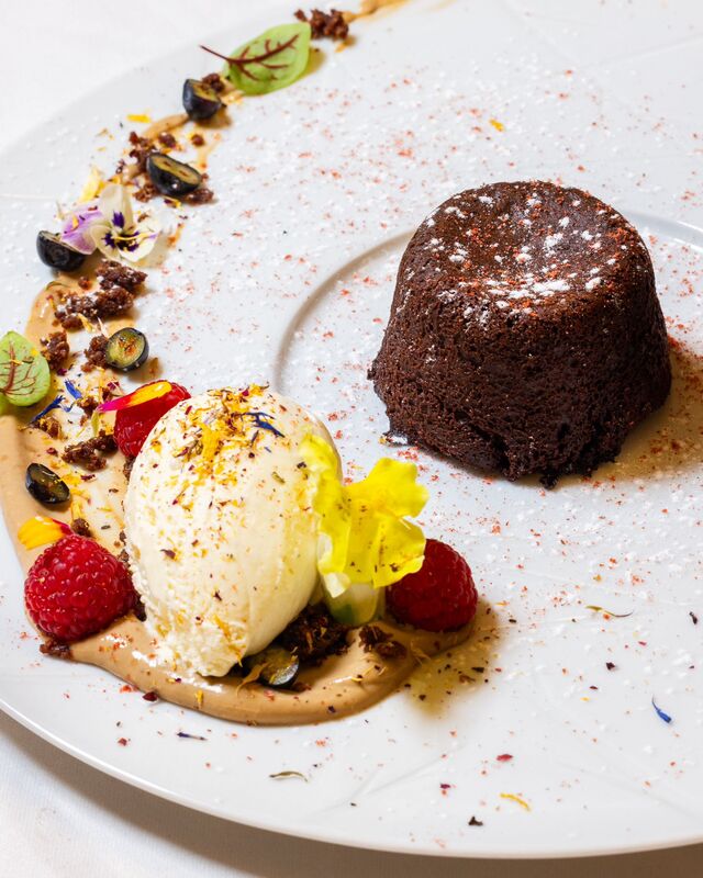 Petit Gateau de chocolate