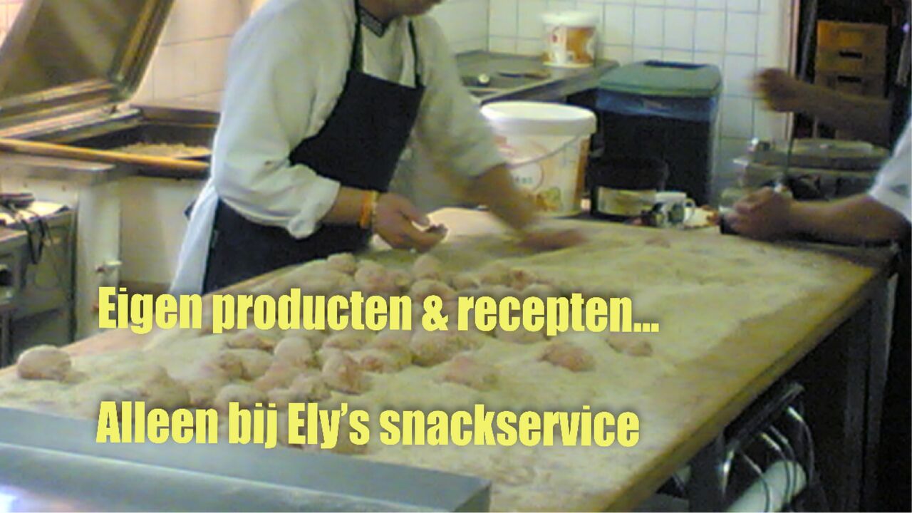 Onze snacks worden wekelijks vers voorbereid, geen e nummers en/of conserveringsmiddelen, gewoon vers..