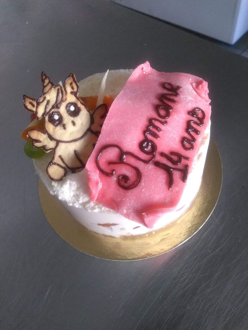 Fruitier thème licorne