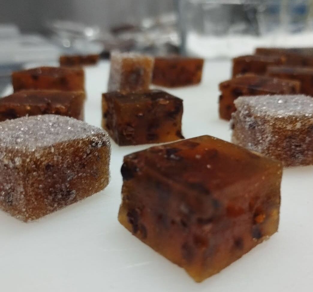 Les pâtes de fruits au grué de Cacao