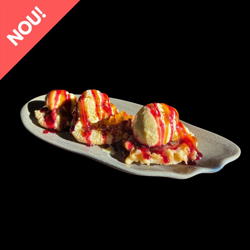 Apple Tempura & Ice cream
