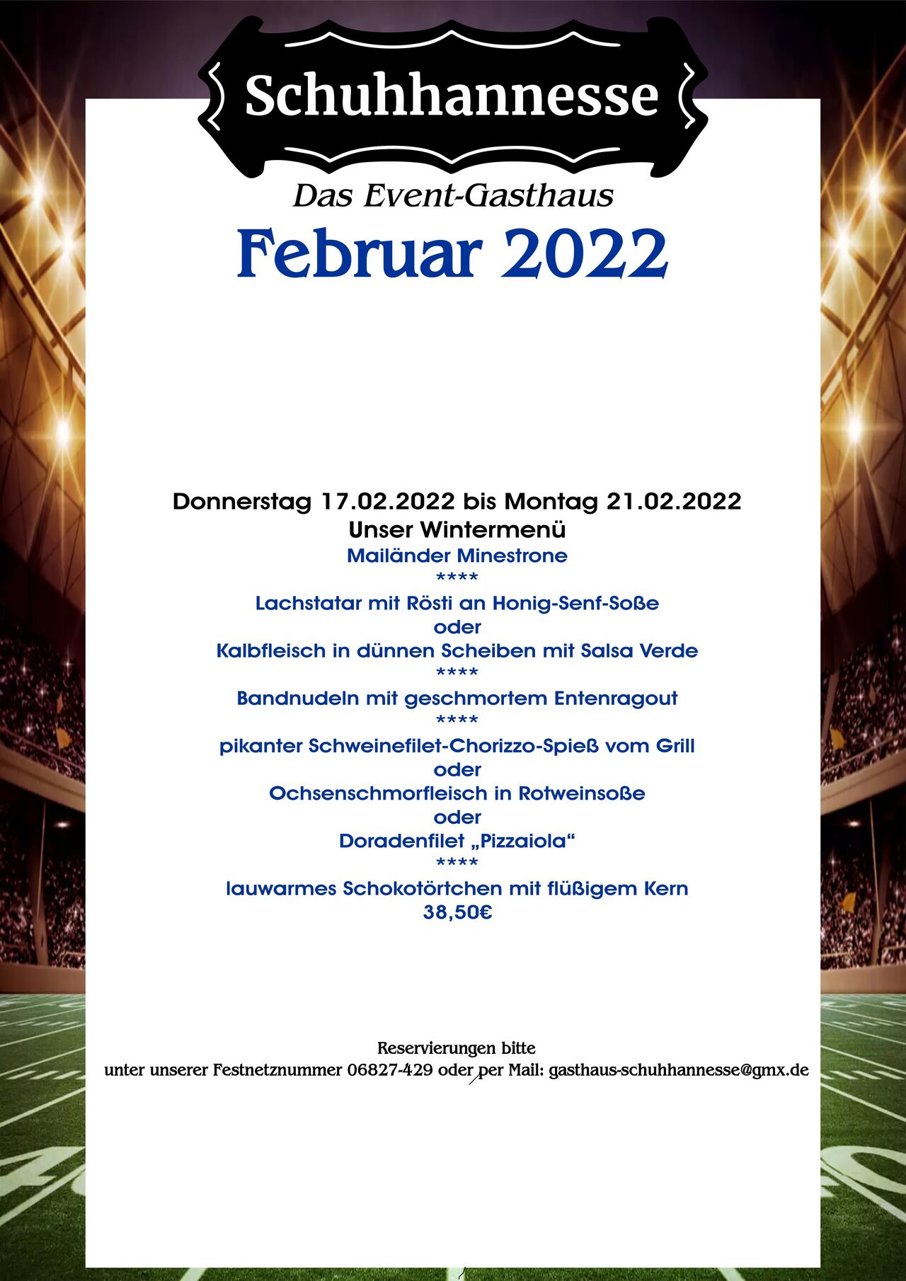 Unser Wintermenü