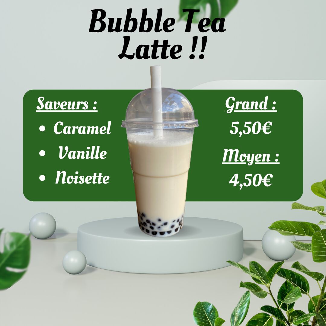 Nouveau ! Les bubble tea latte !!