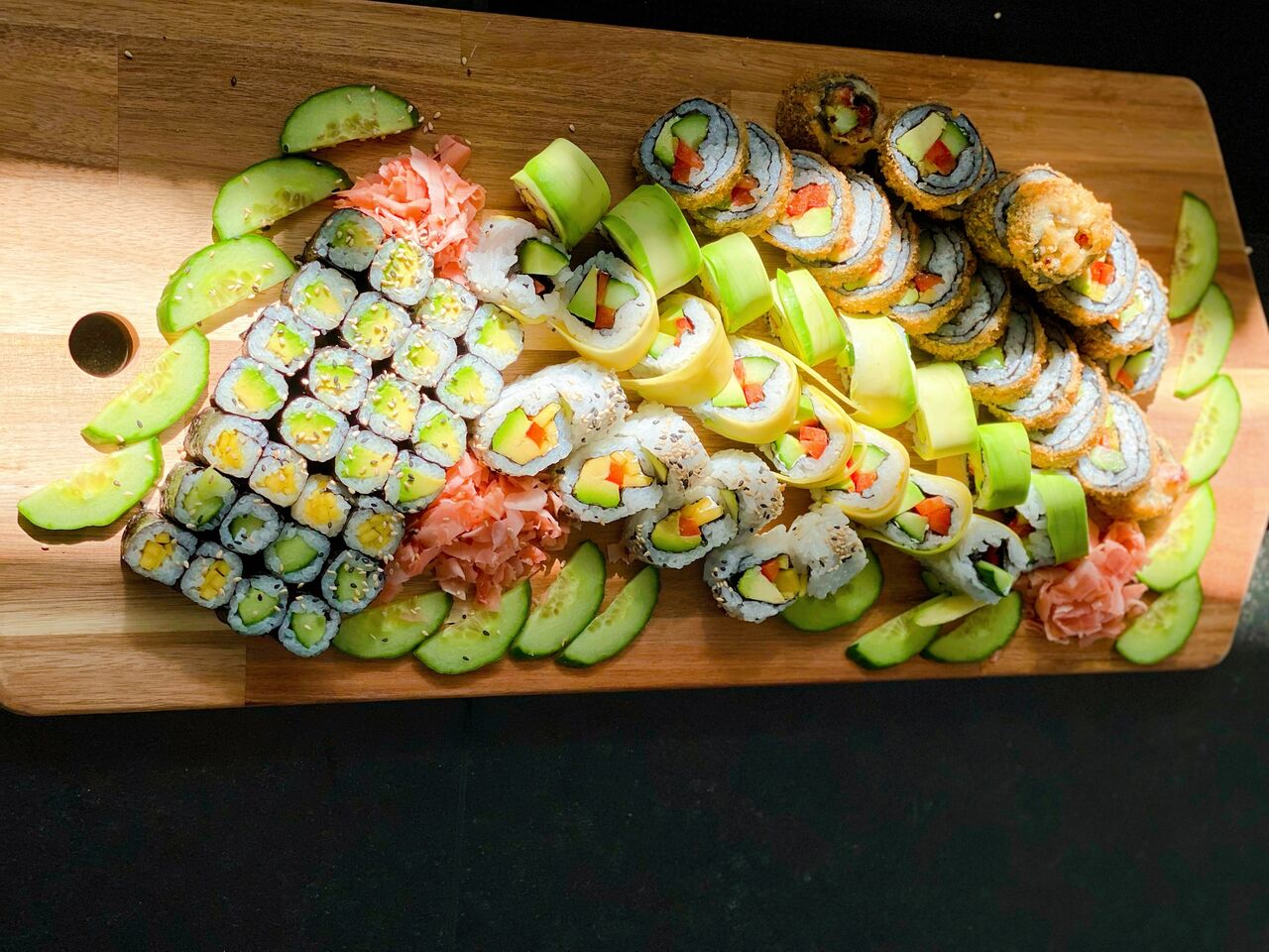 Gemisch Veggie Sushi-Platte 
