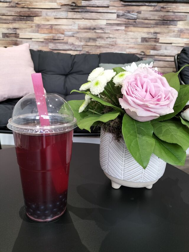 Bubble Tea myrtille !